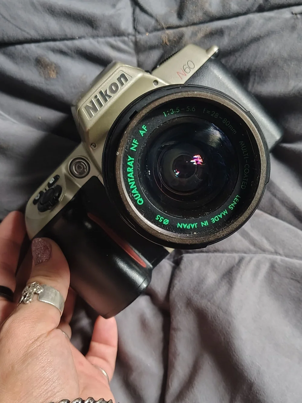 Nikon N60 Silver and Black 35-80mm Film SLR Camera